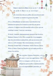 Télécharger un modèle (en format doc) de remerciement de mémoire de fin d'étude