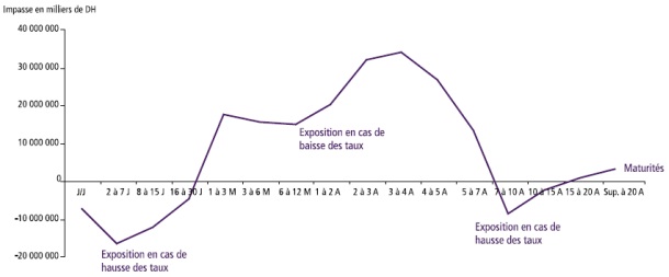 PROFIL DE RISQUE DE TAUX DES BANQUES A FIN  2008