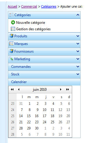 Menu commercial Menu commercial
