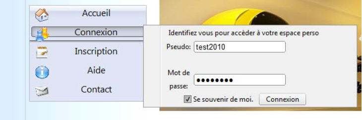 menu-navigation-accueil Le menu de navigation dans l'accueil