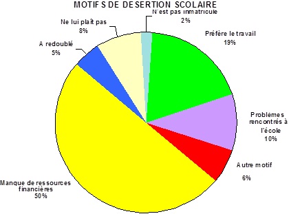 Motifs de désertion scolaire