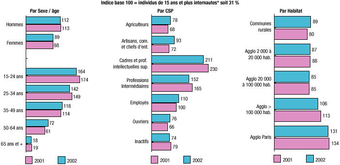 le profil des internautes en France le profil des internautes en France