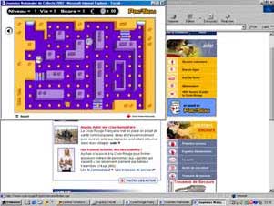 le jeu Pac’Sou, inspiré du jeu PacMan sur le site de la Croix-Rouge