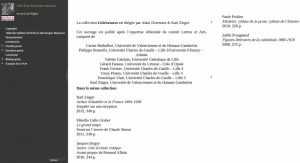 Page de collection vue avec Adobe Digtal Edition. Les titres des ouvrages en italique sont cliquables et en noir