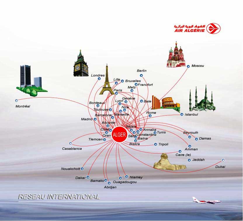 Le réseau international d’Air Algérie - Enquête de qualité et de satisfaction