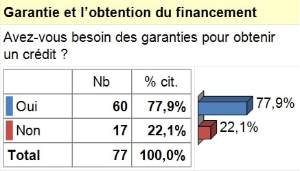 Conditions d’obtention du financement Garanties