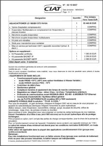 coefficient de performance de carnot