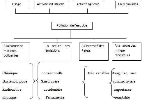 Les eaux usées - Nature de la pollution des eaux