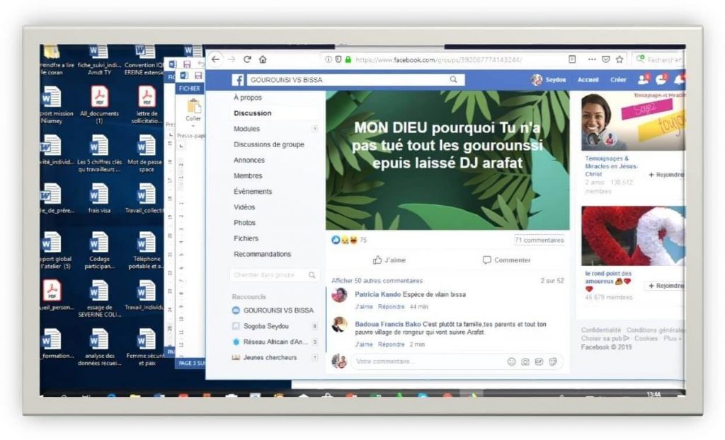 groupe gourounsi vs bissa, message texte d’un bissa