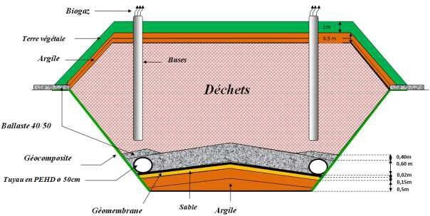 coupe transversal d’un casier