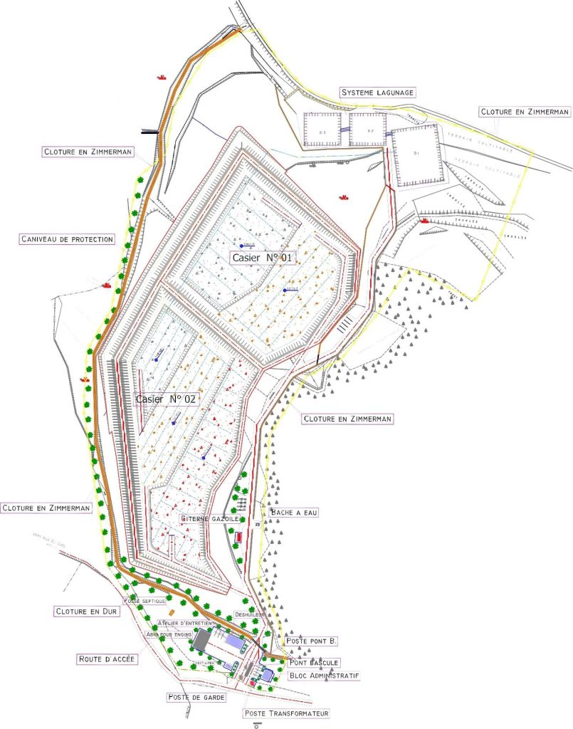 Plan d’aménagement - exploitation du centre d'enfouissement