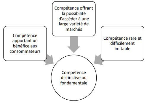 Illustration de la compétence distinctive ou fondamentale