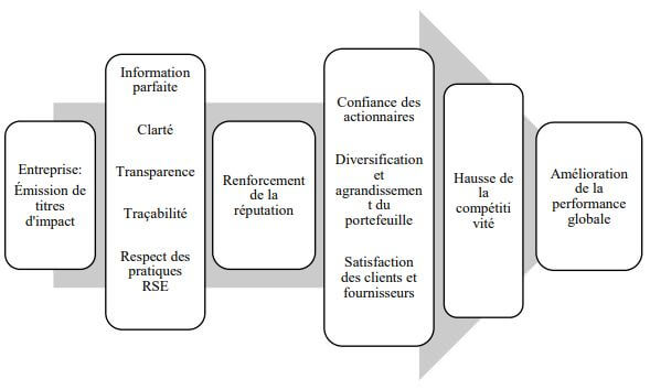 Interprétation de la relation entre l’émission de titres d’impact et la performance à travers le concept de réputation
