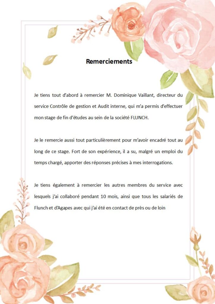 Remerciements - L’Audit interne et le management des risques