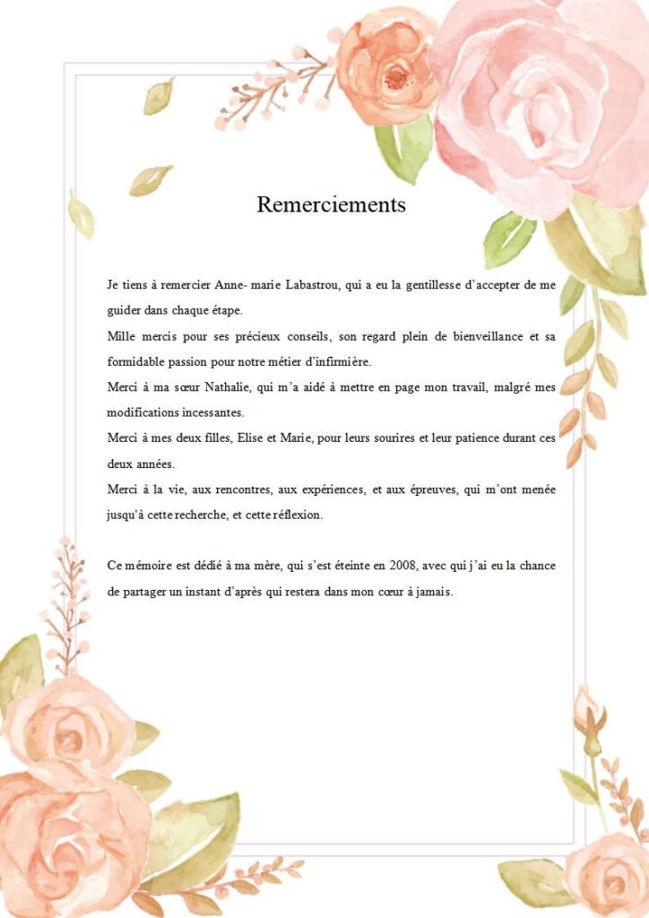 Remerciements - L’instant d’après