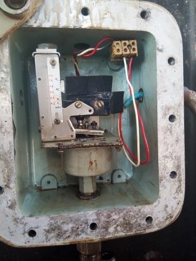 Figure 1.5 Pressostat installé sur site (PLCO 401)