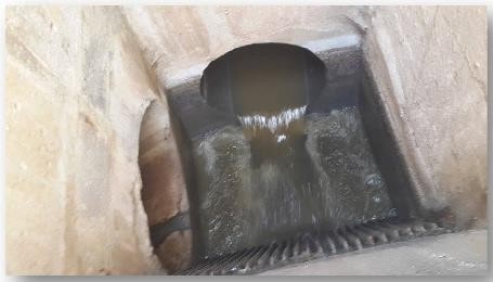 site de prélèvement déversoir d’orage au niveau de la STEP de SBA