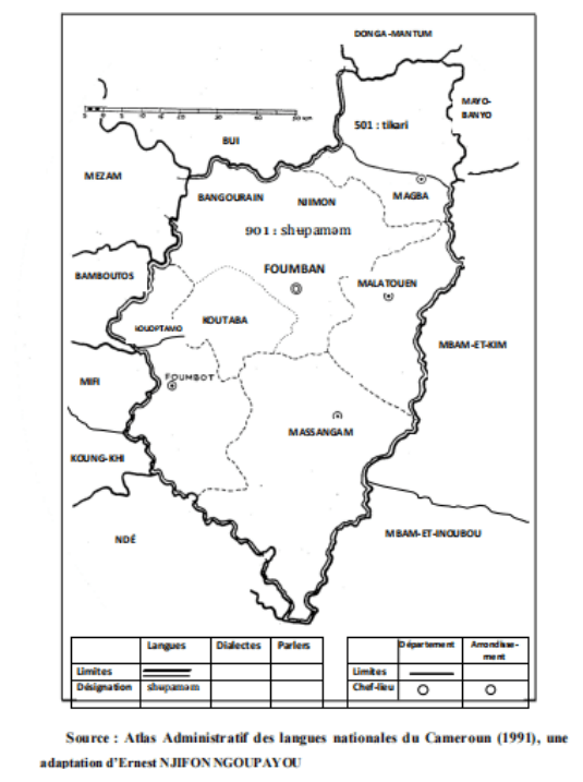 Le Shupamem dans le département du Noun