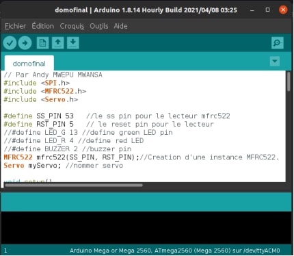 Figure 3.3 Arduino IDE 1