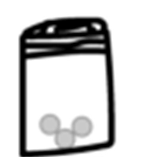 Pochons ecstasy réduit, conception Julien Magana 2022