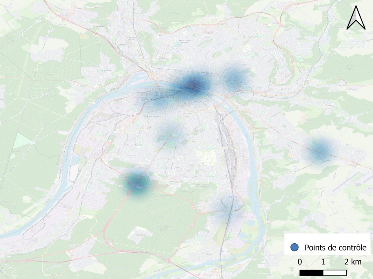 Carte de chaleur 2 : Points de contrôle, conception Julien Magana 2022