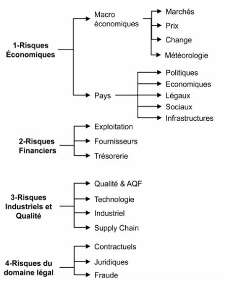 Cartographie des risques selon ( Salviac et al,. 2010)